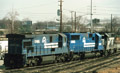 Conrail diesels, Acca Yard, Va., 1992
