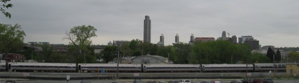 Albany skyline from the Amtrak station