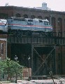 Amtrak departing Main Street Station for Newport News