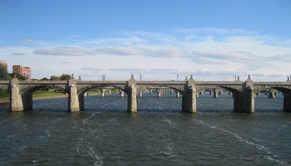 Brdiges over the Susquehanna River, downstream from City Island