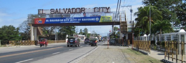 El Salvador City welcome sign
