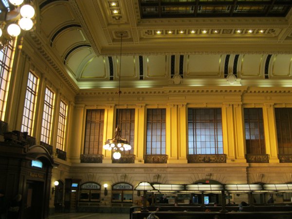 The waiting room in late afternoon