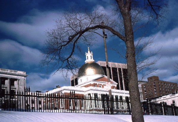 Statehouse after 78 blizzard
