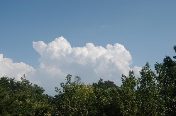 White storm cloud